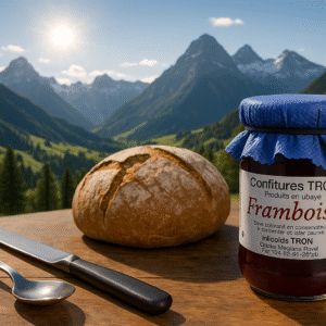 Confiture de Framboise  Artisanale des Alpes  pot de 250g